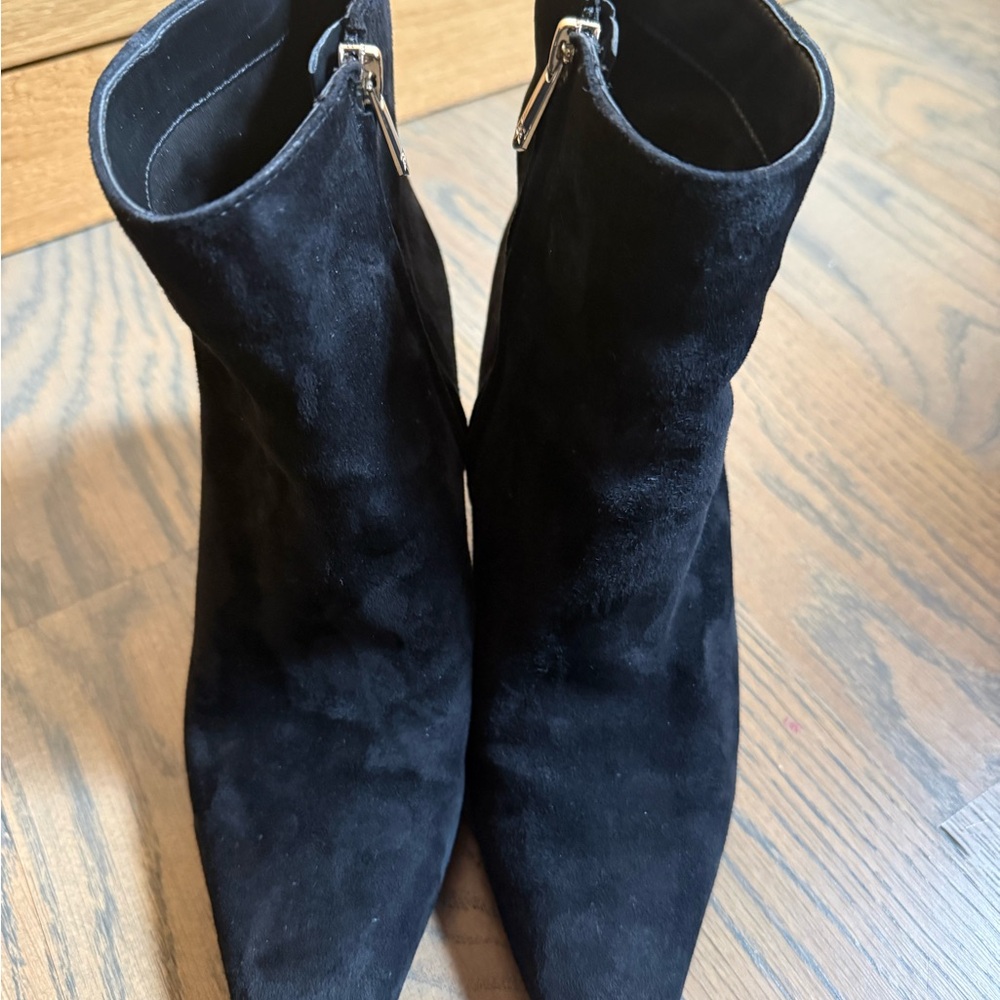 Sam Edelman Elegant Black Women's Ankle Boots size 9  suede. GUC. - Picture 3 of 6